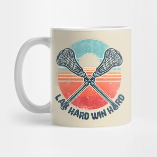 Vintage sunset lacrosse Mug